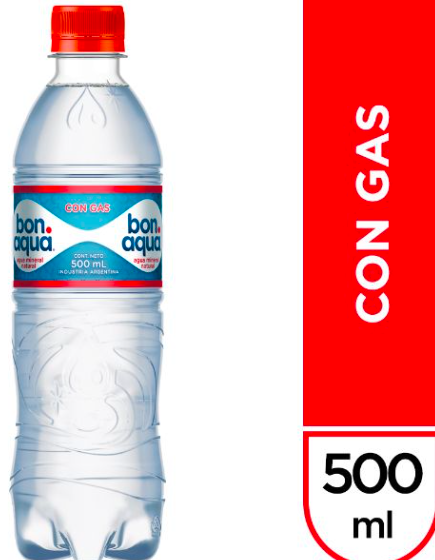 Agua Bon Aqua c/Gas x500ml