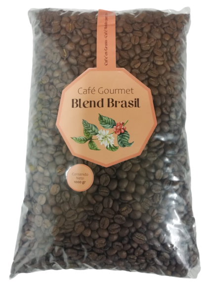 Café Gourmet Blend Brasil en Grano 1kg