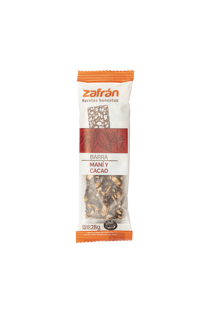 Barra Zafran Chocolate y Quinoa x23grs