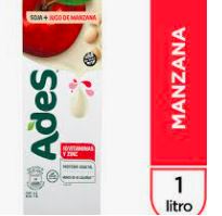 Jugo Soja Ades Manzana 1litro