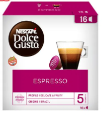 Café en Cápsulas Dolce Gusto Espresso  x 16 u