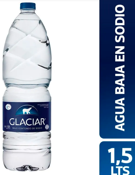 Agua Glaciar s/Gas x1,5ltr