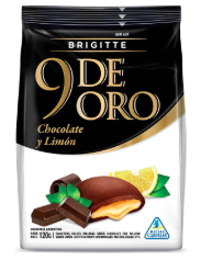 9 de Oro Rellenas Choco/Limon x120gr