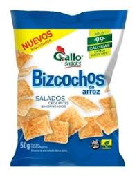 Bizcochito Gallo Arroz Salado 50g