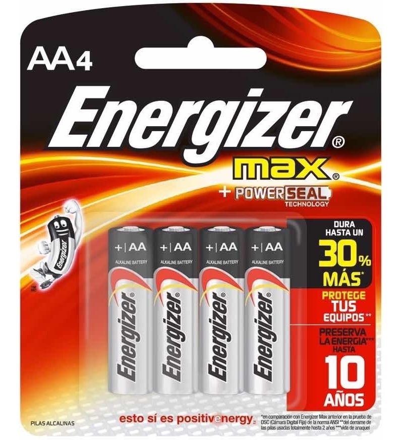 Pilas AA Energizer Max x unid