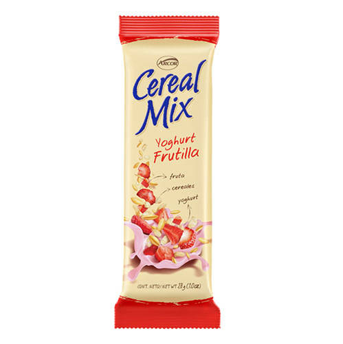 Barra Cereal Mix Yogur Frutilla x23grs