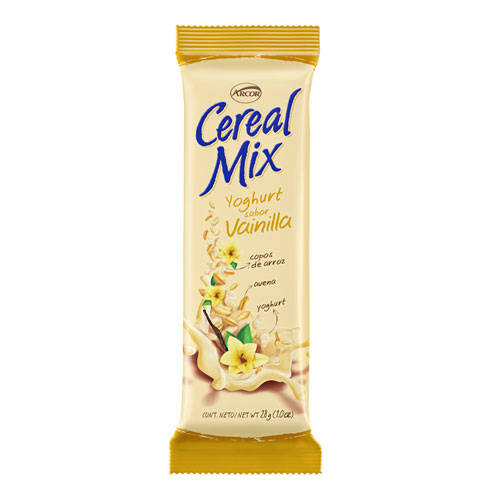 Barra Cereal Mix Yogur Vainilla x26grs