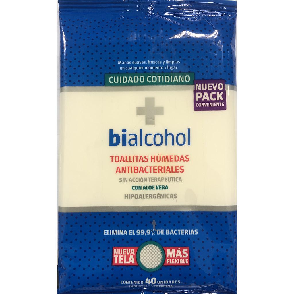 Toallitas antibacteriales Bialcohol estuche