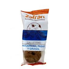 Galletitas Zafran Algarroba, Pasas y Girasol x28grs