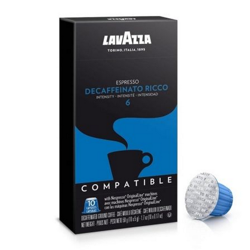 [1160501110304] Café en Cápsulas Decaffeinato Lavazza Caja x 10u