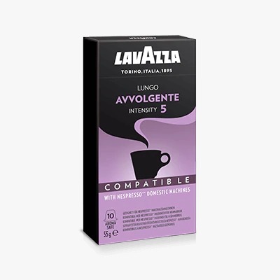 Café en Cápsulas Lungo Avvolgente Lavazza Caja x 10u 