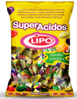 Caramelos Lipo gajito surtido 150 gr