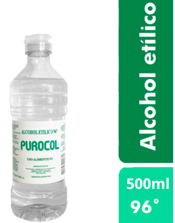 Alcohol Etilico Purocol Porta x500ml